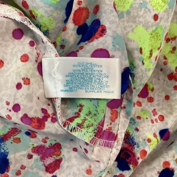L'amour Nanette Lepore Splatter Paint Romper Size M - Picture 7 of 7